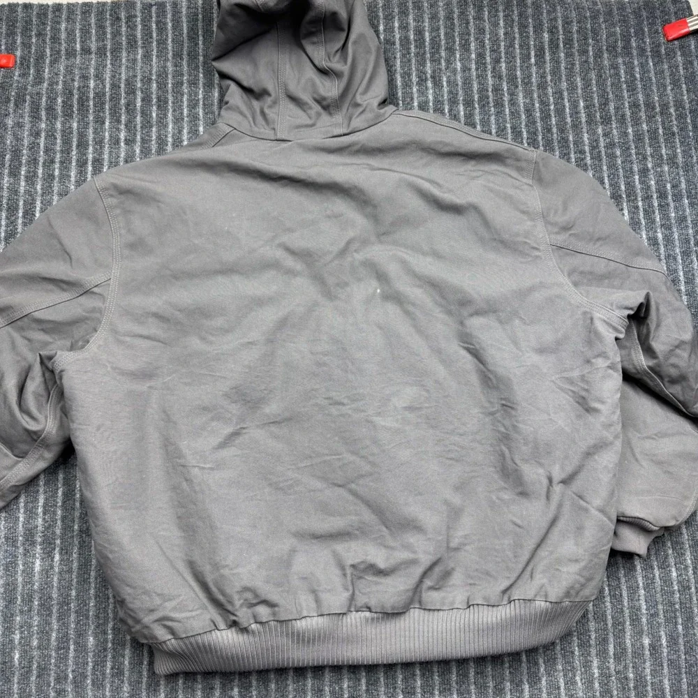 Carhartt J140GVL Active Jacket 3XL Gravel Gray Excellent Quilted Flannel USA